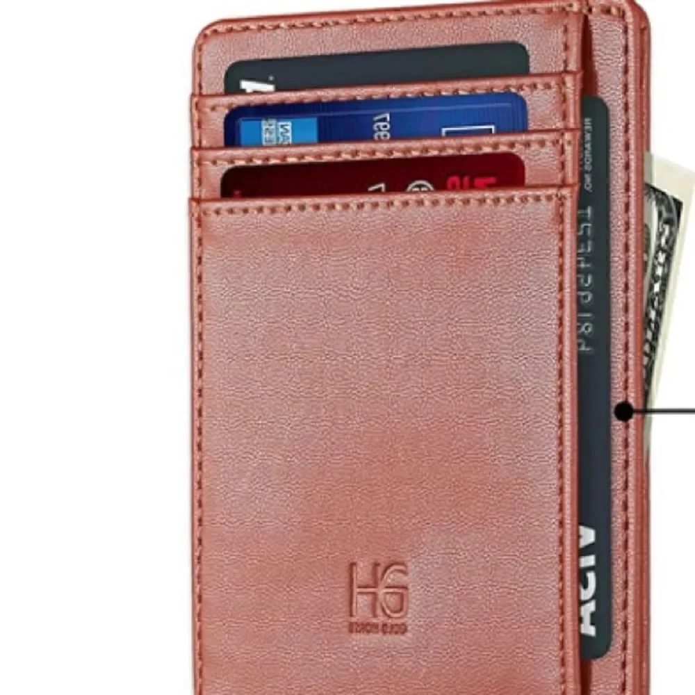 Leather Compact Card Holder Wallet - Picture 3 of 3